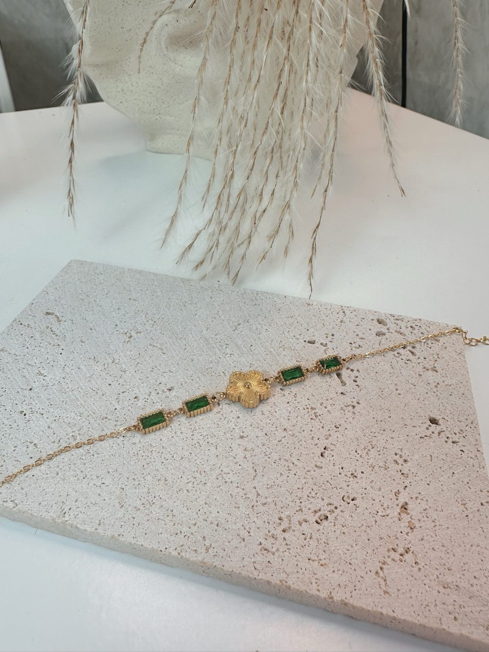 Emerald Gold Bracelet - Image 3