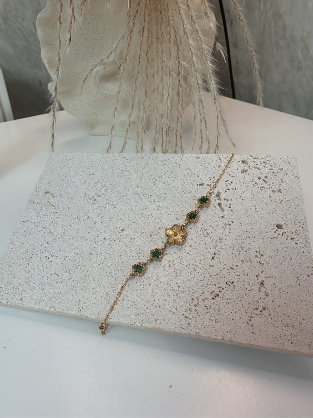 Emerald Clover Bracelet - Image 3
